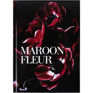  Тетрадка Axent Maroon fleur A5 96 л. сп. тв. к (1120766-8459-1-A)