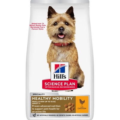 Hill's Science Plan Healthy Mobility Adult 1+ Small & Mini Chicken 2 x 6 kg