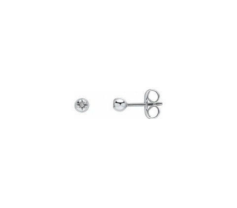 D for diamond Detské strieborné náušnice E6509