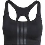 adidas Дамски спортен сутиен adidas Women's Optime 3-Stripes MS Bra Sports bra - Black / Black - размер XXL (114-3921-0117)