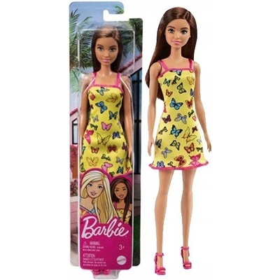 Barbie Motýle Plážové Žlté Šaty 30 cm