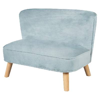 Детски диван от светлосиньо кадифе 70 cm Lil Sofa - Roba (450110SY)