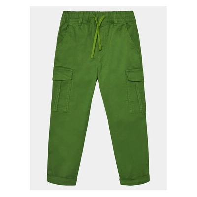 Benetton Текстилни панталони 4HK2CF01V Зелен Straight Fit (4HK2CF01V)
