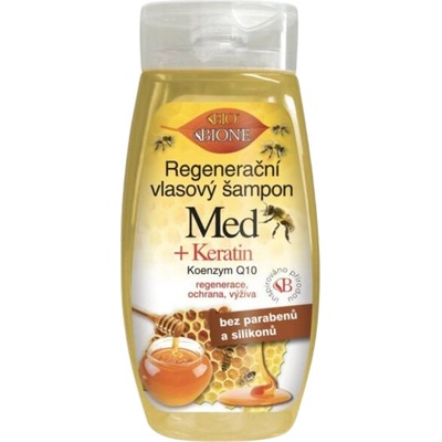 Bione Cosmetics Regenerační vlasový šampon MED + KERATIN + Q10 260 ml