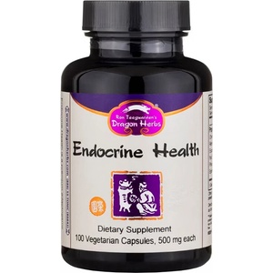 Dragon Herbs Формула за ендокринно здраве - Endocrine Health, 500 mg x 100 капсули (001900 (190) DH)