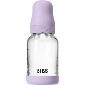 Bibs Стъклена бебешка бутилка Bibs - С каучуков биберон, 120 ml, Boheme Violet Sky (50192291) - ozone