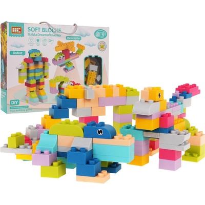 RKToys Měkké stavebnicové kostky 126 ks