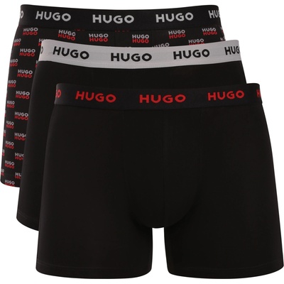 HUGO Комплект три - мъжки боксерки HUGO многоцветни HUGO | Cheren Mnogotsveten | МЪЖЕ | XL