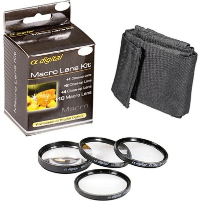 Alpha Digital macro lens set +1, +2, +4, +10 62 mm