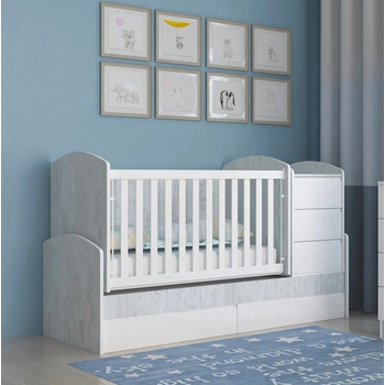 Дейзи Нов Бебешка кошара Съни Антик + Бял