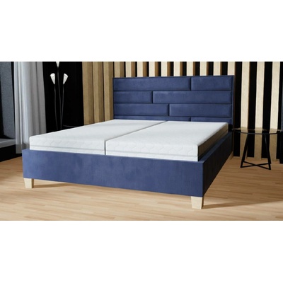 Bedton Lyra TW vnitřní konstrukce z masivu Výška hlavové části 96 cm Výška bočnic 45 cm Druh látky Milos Odstín látky C. nohy z masivu