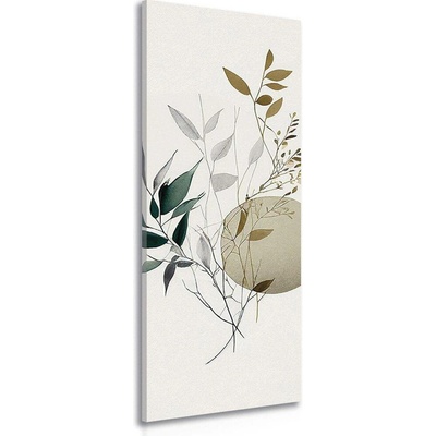 Obraz rostlinky v boho designu - 30x90
