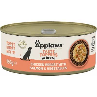 Applaws Dog taste toppers Chicken with Salmon and vegetables in Broth 156 g