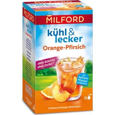 Milford Ľadový čaj Pomaranč & Broskyňa 20 x 2,25 g