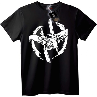 NOONEBRAND Тениска Череп & Оръжия - S, Black