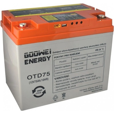 GOOWEI ENERGY OTD75, 75Ah, 12V