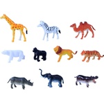 Rappa Комплект фигурки Rappa - Диви животни, 10 броя, 5-6.5 cm (380561)