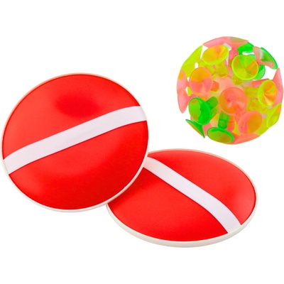 mamido Hra s míčkem s přísavkami červená