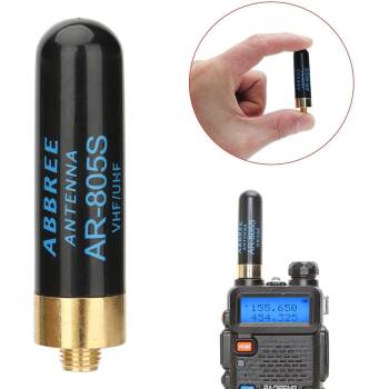 Image 1 of Baofeng Антена Baofeng AR-805S, Двулентова VHF / UHF 144 / 430MH за радиостанции, Baofeng, Quansheng, Kenwood, Puxing, HYT, TYT, Linton, Weirwei, Wouxun, 5см, Черна (AR-805S)