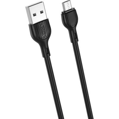 XO NB200 USB - microUSB, 2m, černý