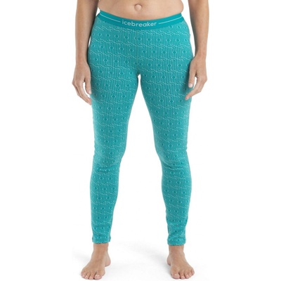 ICEBREAKER Wmns Merino 260 Vertex Leggings Herenga Flux Green/Snow/J