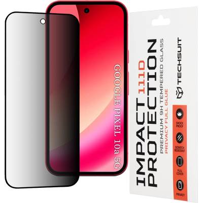 Techsuit Протектор за Google Pixel 10a - 111D Privacy Full Glue - Techsuit - Черен