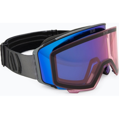 Neon Скиорска маска Neon Ice black/anthracite/mirror blue/amber