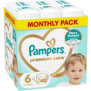 Pampers Памперси Pampers Premium Care 6 (13-18кг. ) - 140 броя