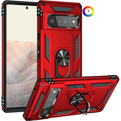 Google Pixel 6 Pro Удароустойчив Ring Holder Калъф и Протектор