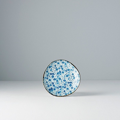 MIJ Malý mělký talíř Blue Daisy 12 cm