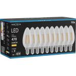 Mexen Vintis 10x LED крушка филамент E14, C35, 4W, Топла - 2700K, 470 lm, прозрачна (L154-E14-0427-00x10)