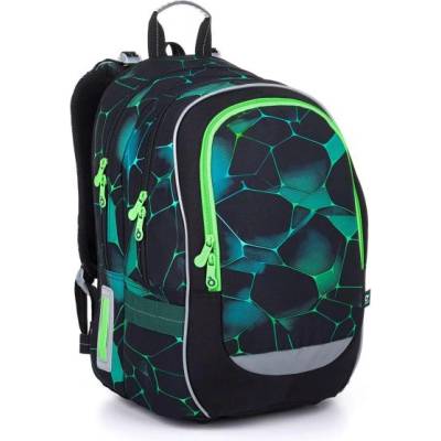 Topgal Ученическа чанта със зелен десен Topgal CODA 25019