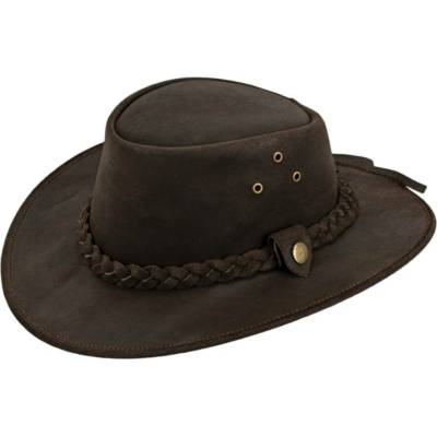 Balke Australský klobouk kožený Outdoor hnědý