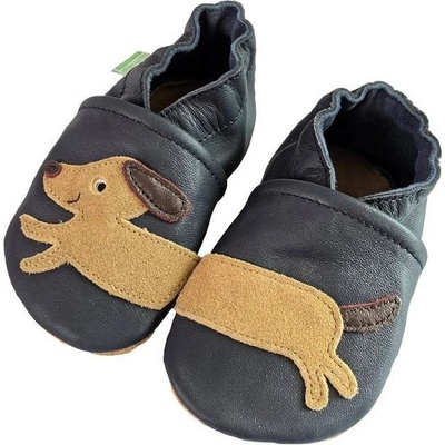 Hopi Hop kožené capáčky Barefoot Pejsek Longi – Zboží Dáma