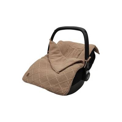 jollein Check Knit Biscuit footmuff