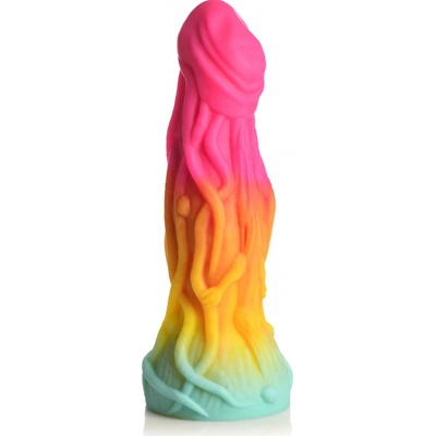 Creature Cocks Shape Shifter Alien Silicone Dildo Rainbow