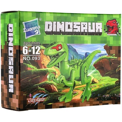 Teddies Stavebnica dinosaurus plast zelený