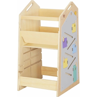 Busykids Montessori učící věž 5In1 Big Vanilla