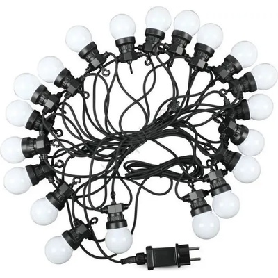 V-TAC LED Външен гирлянд STRING 10м 20xLED/0, 5W/24/230V 3000K IP44 (VT0761)