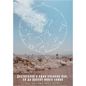 Звездна карта - Лято 1 (Postervramka-55-b1)