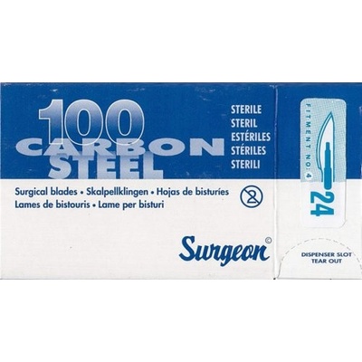 SURGEON Čepielka č.24 100 ks