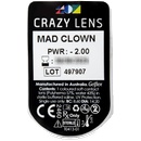 Image 1 of MAXVUE VISION LENS - Mad Clown - дневни без диоптър (2 лещи)