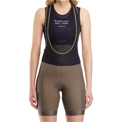PEPPERMINT Дамски клин за колоездене PEPPERMINT Women's Signature Cargo Bib Cycling bottoms - Cacao (155-2213-0314)