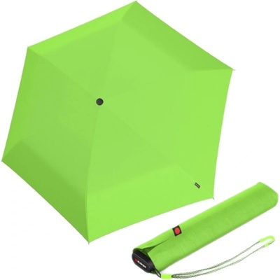 Knirps US.050 Neon lehký dámský skládací plochý deštník zelený