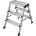 KRAUSE Двустранна стълба със широки Krause Treppo, 2x3, 125 мм стъпала (06126030) (06126030)