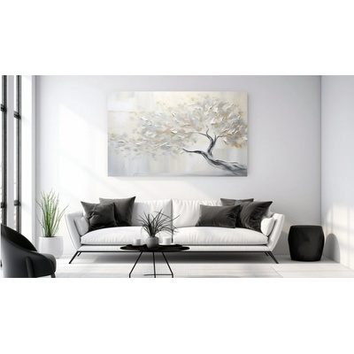 Obraz Malba Bílý Strom 105x60
