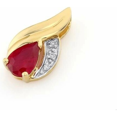 Gems přívěsek Roya kombinované zlato s brilianty a rubínem 585 38 2 0725.2ZB0.0.00.HSI1.604.25
