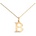 SAVICKI Колие с буква b, злато 585, диамант 0.04К, 45 см