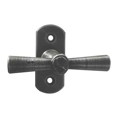 SCHÖRGHOFER okenní klika oliva AIST, čtyřhran 7 x 40 mm, železo kartáčované
