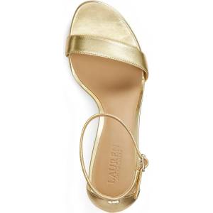 Lauren Ralph Lauren сандали от кожа Allie Mid (802978207002.710)